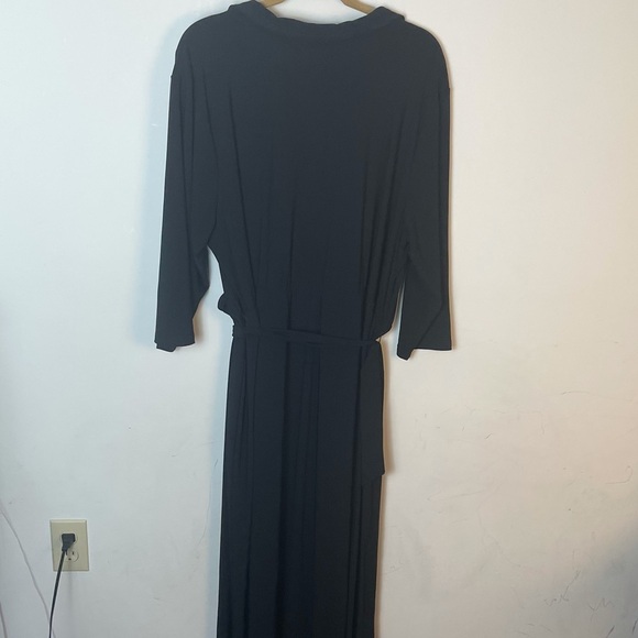 NY Collection Wrap Black Maxi Dress Size 3X - Picture 11 of 11